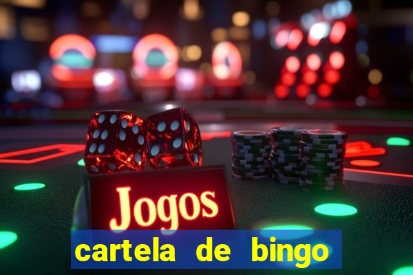 cartela de bingo pra imprimir